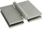 SENTIOTEC Sauna-Glastürband Glas/Glas eckig Aluminium Silber