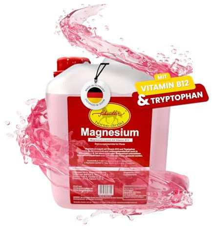 Scheidler horse-direkt Magnesium Liquid für Pferde 2500ml hochdosiert – Mit Tryptophan + Vitamin B-Komplex und Elektrolyten – Zur Beruhigung & Anti-Stress – Alternative zu Pulver/Pellets