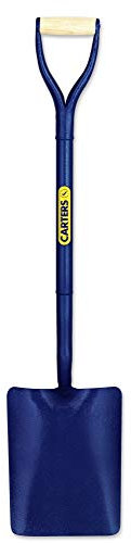 PDL – Pegdev - Carters Tapermouth Builders Contractors Shovel Garden Spade Square Mouth Sand Concrete. No2. Tubular Steel Shaft and Solid Socket.
