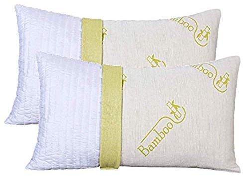 Evergreen web ?Set med 2-pack minnesskum för sängar eller soffor 40 x 70, bambufiberöverdrag, hypoallergen, nackkudde för alla madrasser och sängar erbjudande