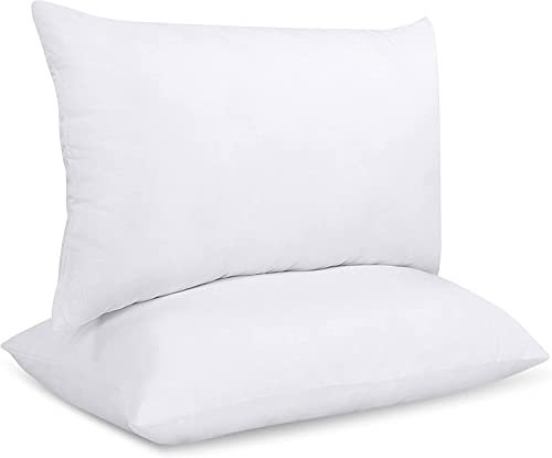 Utopia Bedding Set di 2 Cuscini, 30 x 50 cm Imbottitura per Cuscini, Cuscini Divano, Cuscino Interno (Bianco)