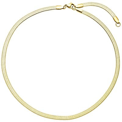 Purelei® I'lalo Choker (Gold) – Elegante Kette aus 18K vergoldetem Edelstahl – Verstellbare Länge 35/40 cm – Schmuck inspiriert von Hawaii – Designed in Germany