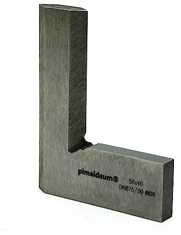 PIMALDAUM® Anslagsvinkel hårvinkel lår 50 x 40 mm även låssmedsruta, platt fyrkant, prova fyrkant, verkstadstorget