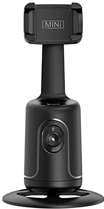 Universal Gimbal Stabilizer, Andoer Soportes para Móviles de Seguimiento Facial, 360 ° ​Seguimiento Automático, Palo de Selfie con Lente Ajustable Base Estable para Youtube Vlog Live Streaming, Negro