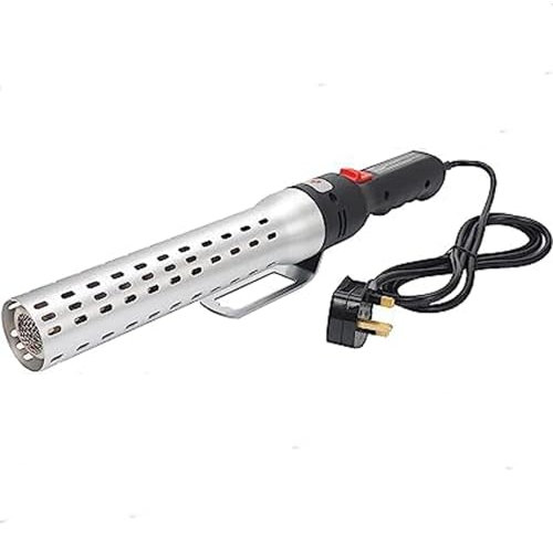 Fast Electric Fire Starter,Lump Charcoal Starter,Barbeque & Stove Lighter, 2000 W, schnelle Heizung, Kakao in 60 Sekunden, Silberweiß