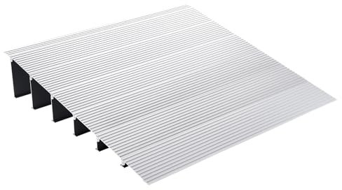 VEVOR Rampa per Soglia di Porta Capacità Carico max. 362,8 kg, Rampa per Soglia Modulare Regolabile, Rampa per Porta d'Ingresso Sedie a Rotelle, Rampa per Soglia in Lega di Alluminio Altezza 15,2 cm