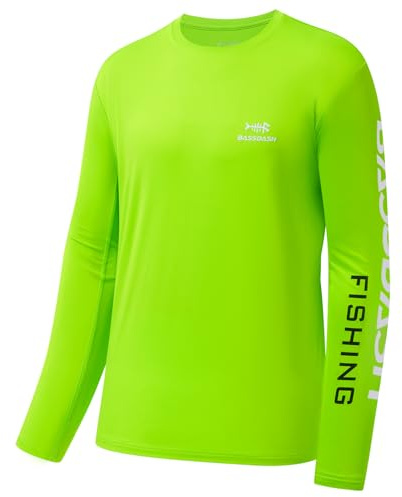 Bassdash Camisetas de Pesca para Hombre protección Solar UV UPF 50+ Camiseta de Manga Larga
