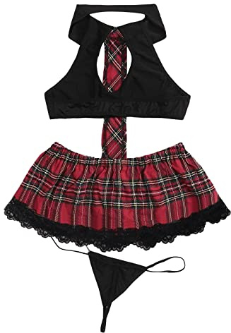 Lenceria Sexy Mujer,Mujer Fiesta Body Abierto Ropa Sexuales para Mujer Interior Malla Tul Prendas Lencería Tentació Encaje Pijamas Babydoll con Pantie