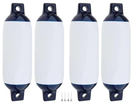 MJINA Paraurti for Barche Parabordi in PVC for Barche a Vela Ammortizzazione for ormeggio Barche da Pesca(4 Set Boat Fender)