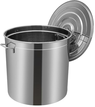 52.8Qt soppgryta med lock och korg rostfritt stål soppgryta med korg rostfritt stål gryta gastronomi kastrull köksredskap såser gryta