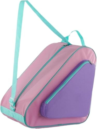 Bolsa para Zapatos de Patinaje, Bolsa para Patines con Correa Ajustable, Mochila para Patines de Hielo de Cuatro Ruedas Patines Roller, Bolsa para patines en línea, Porta patines de ruedas para niños