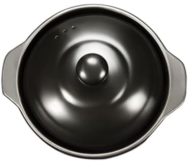 Homoyoyo Olla de Barro para Estofado y Arroz, Cazuela de Cerámica Diseño Funcional, Adecuada para Cocción Lenta en Cocina Doméstica a Gas
