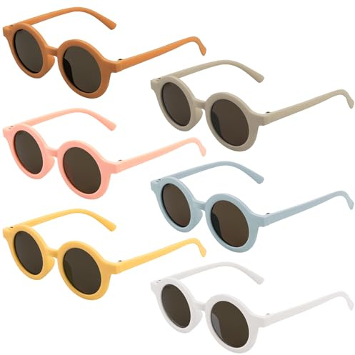 BD-Herego Kids Round Sunglasses - UV 400 Protection for Baby, Toddler, Children Aged 1-8 - Retro Style for Girls, Boys