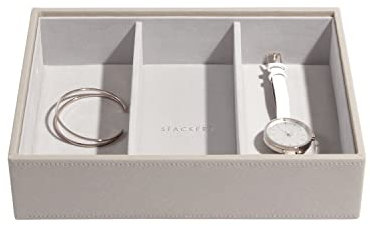 Stackers Taupe Schmuckschatulle Tief Schmuckfach für Uhren/Accessoires