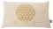 myZirbe Housse de coussin avec fleur de vie brodée - 100 % coton - Dimensions : 30 x 50 cm