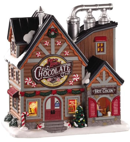 Lemax - Fot The Love of Chocolate Shop 05621 Schokoladenfabrik Weihnachtsdorf Winterdorf