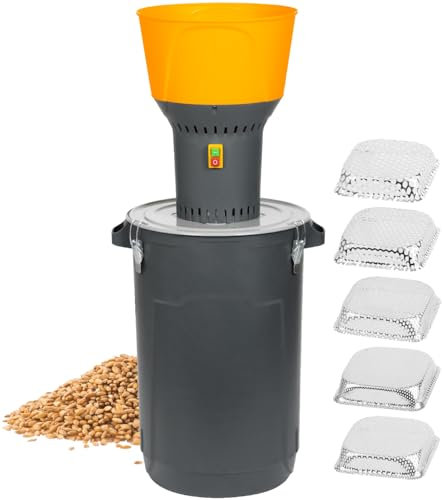 STREND PRO Mulino per cereali elettrico 1300W 60 L | 5 setacci | PROFI Mulino elettrico per tutti i tipi di cereali - Grano, Orzo, Mais, Avena | Mulino per mangimi per alimentare animali/bestiame