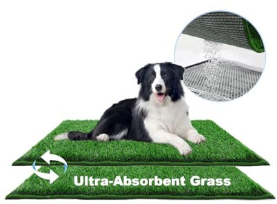 HQ4US 4LEGS Grass Pee Pads for Dogs Potty, Artificial Grass Patch Odor Free