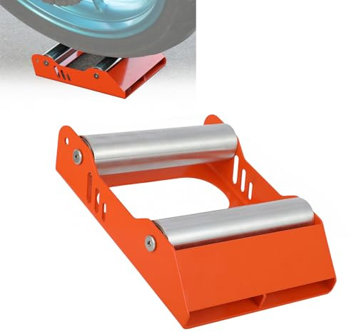 JFG RACING Soporte Limpieza Ruedas Moto,Soporte Rodillo -Naranja