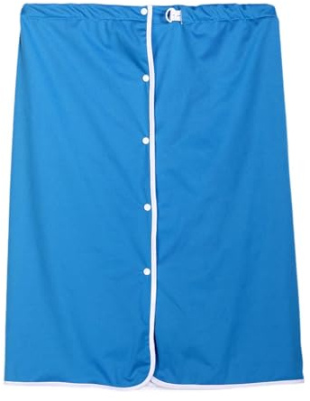 JAYIOLA Protector de Cama para Adultos con Incontinencia, Falda de Pañales Reutilizable, Azul Xxl