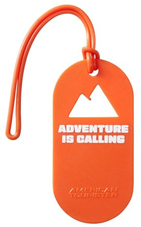 American Tourister Bagagemärken - För resväskor och väskor, med tryck och adresskort, Set om 2 st - Adventure is Calling