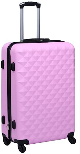 GeenYuu Carro rígido de plástico ABS rosa con 48 x 28 x 71 cm, ligero y resistente, con cerradura TSA, 4 ruedas, mango telescópico extensible, ideal para vuelo, negocios, fin de semana y vacaciones