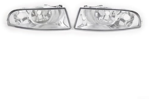 PureBowlic Par Dimljus Klar Linshus För Skoda För Octavia MK2 2008-2013 främre stötfångare Ersättning ABS + PC Vit Lampskydd Uteslut Glödlampa OEM 1Z0941700C 1Z0941699C