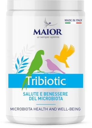 Chemi-Vit TRIBIOTIC - Alimento complementare per uccelli ornamentali con PREBIOTICI, PROBIOTICI e POSTBIOTICI - 250 gr