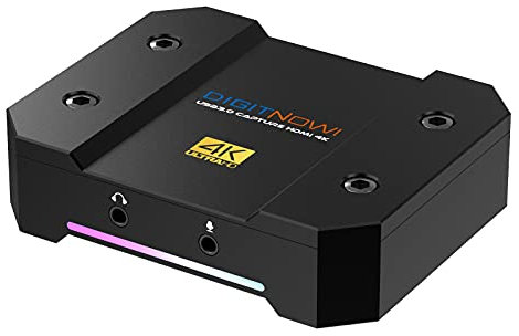 Tarjeta de grabación de vídeo 4K HD, de Aluminio, USB 3.0, 4K, 60 Hz, no Deja Pasar el Paso para grabación de vídeo, admite resolución de grabación de hasta 4K en Formato NV12 y Efectos de luz ARGB