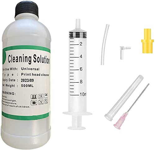 500ml Universal Printer Cleaning Kit Unblock Print Head Nozzles Cleaner Flush Printhead Cleaning kit for All Printers