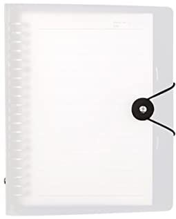 Raccoglitore AD Anelli,1Pezzi Quaderno Anelli,Fogli Raccoglitore,Cartella Portadocumenti A5 Trasparenti Cartella in Plastica Raccoglitori AD Anelli Rotondi,Ricaricabile,Diario Raccoglitore