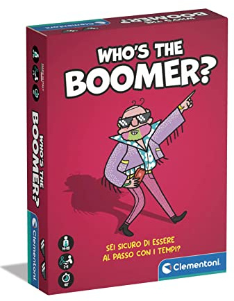 Clementoni - Ok Boomer, Gioco da Tavolo Ragazzi 14+ Anni e Adulti, Party Game con Domande su Slang, Tecnologia e Trend, 2-6 Giocatori, Idea Regalo Made in Italy, Lingua Italiana, 16788