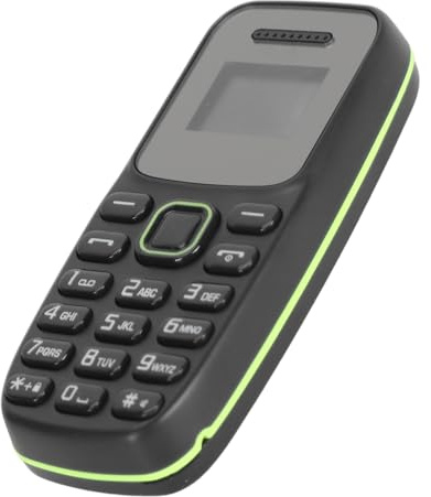 Diyeeni Mini Teléfono Móvil Desbloqueado, Teléfono Móvil 2G para Personas Mayores, Teléfono Inteligente Pequeño con Doble SIM y Botón Grande, BT, Pantalla LED Orgánica de 0,66 Pulgadas,