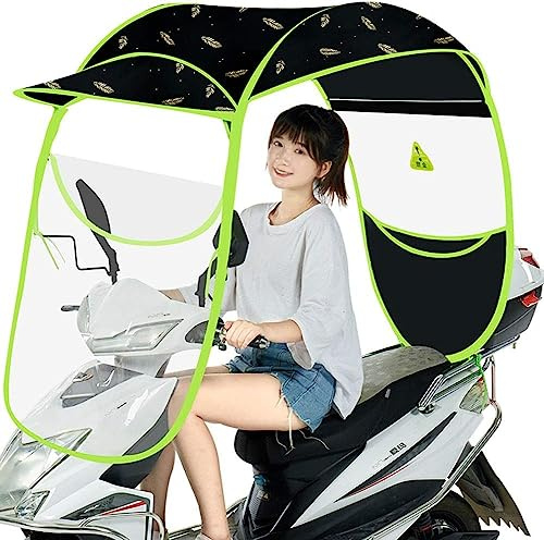 Housse de pluie pour moto – Pare-soleil universel pour scooter et moto électrique, auvent imperméable pour protection contre le soleil et la pluie