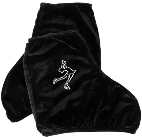 Milisten Elastische Schlittschuhüberzüge Aus Polyester Verschleißfest Tragbar Eislaufschuh Cover Für Damen Herren Und Kinder Schuhschutz Für Eiskunstlauf Und Rollhockey