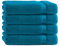 Class Home Collection Frottee Handtücher 50x100 cm – 4er Set Handtuch – Besonders weiche & saugfähige Handtücher aus 100% Baumwolle mit Aufhänger – Petrol