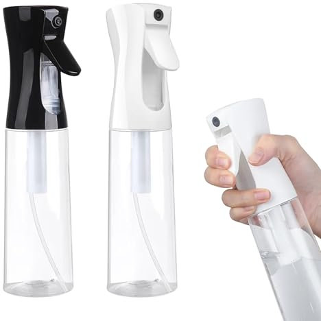 Orssmigs 2 Pièces 300ML Vaporisateur Cheveux Spray Vide Pulverisateur Cheveux Vaporisateur Vide Pulvérisateur de Brume Fine Bouteille Mist Spray pour Cheveux, Visage, Coiffeurs, Plantes