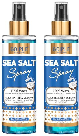 Naturel Sea Salt Spray Pour Cheveux Hommes Et Femmes, Spray Cheveux Volume Ajoute Une Épaisseur Instantanée Laque Cheveux Homme Hold Beach Spray Cheveux Bouclés Pour Tous Les Types De Cheveux