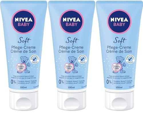 Nivea Baby Soft Pflege-Creme, 3er Pack (3 x 100 ml)