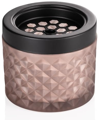 Posacenere a vento in vetro con coperchio, posacenere, contenitore decorativo, contenitore universale, per candele, porta candele, porta candele, portavaso