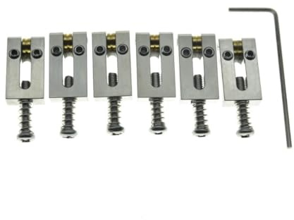 KAISH Premium rostfritt stål gitarr brorullsadlar tremolo bro rullsadel för Stratocaster/telecaster 10,8 mm bredd