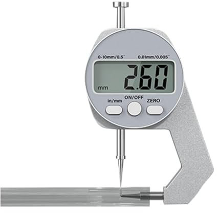 ycezw Medidor de espesor,Medidor de espesor electrónico | Calibrador micrométrico de espesor electrónico digital de 0-20 mm - Herramienta de medición de espesor de conversión de unidad de precisión