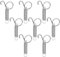 8PCS Child Locks for Doors Door Safety Lock Child Locks for Doors Spring Latch Pet Door Latch Dog Crate Lock for Rabbit, Dog, Cat, Parrot, Guinea Pig,Squirrel, Pet Cage Door