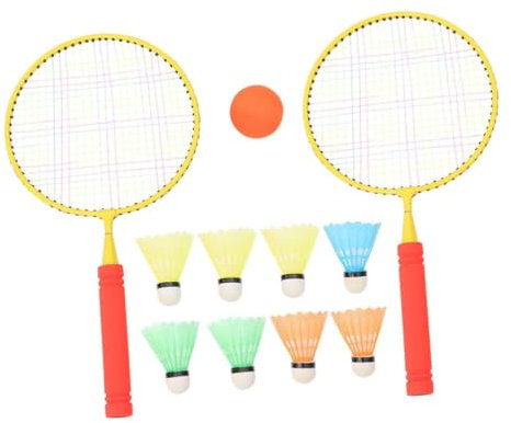Anneome Kinder Badminton Set Sicheres Outdoor-sportgerät Kinderschläger Badmintonschläger Eltern-Kind-Spiel 1 Paar