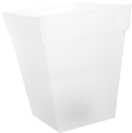 Hemobllo Fioriera Da Esterno Ad Energia Solare Luce Bianca, Lampada Solare Decorativa Da Giardino in Plastica Resistente, Vaso Luminoso Da Parete Per Balcone e Cortile