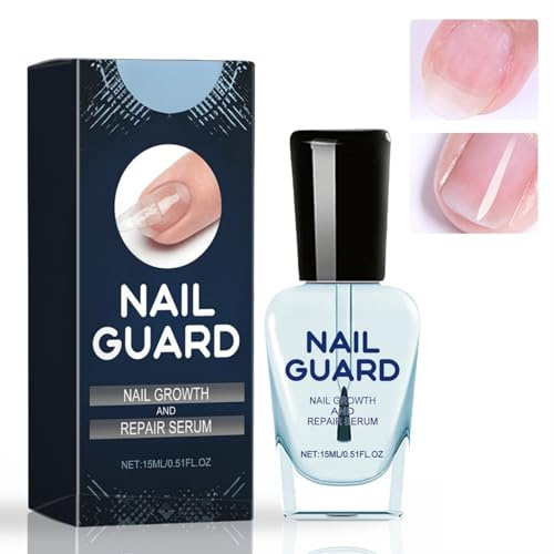 Nail Strengthener for Damaged Nails, Nail Hardener Extra Strong and Growth, Revitalizing Fingernail Growth Serum,for Faster Growing & Repair, Nail Repair Treatment & Growth Oil with Built-in Brush