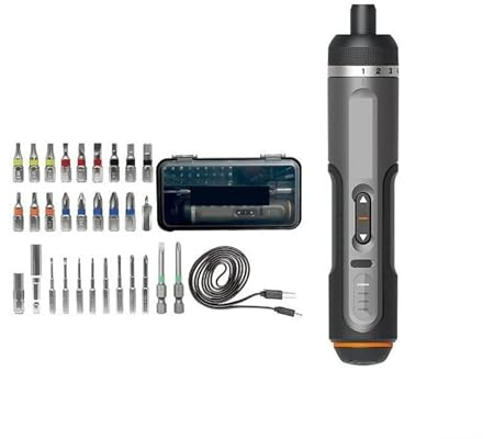 4V Elektro-Schraubendreher-Set, Intelligente Akkuschrauber, USB Wiederaufladbar, 30-Bit-Set, Mini-Bohrmaschine, Elektrowerkzeug Effizientes Arbeiten