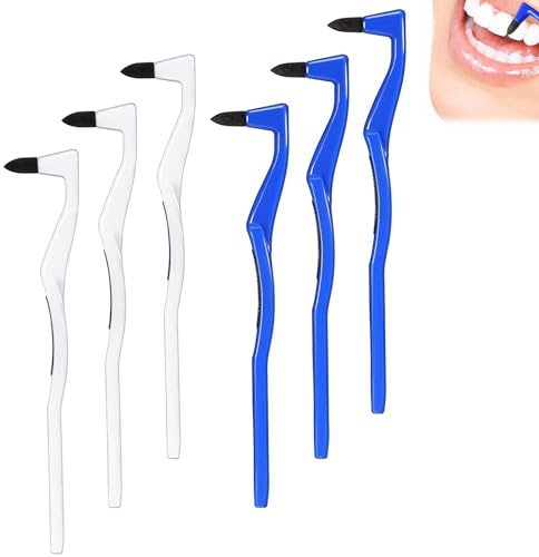 Spunklad 6 gomme per rimuovere le macchie dei denti, rimozione delle macchie dei denti, rimozione della placca del tartaro, kit di pulizia per lucidatrice dentale per sbiancamento e lucidatura