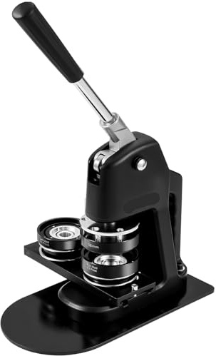 ZKLGS Máquina for Hacer Botones, Kit de Prensa de perforación de Insignias múltiples, Pin de botón DIY con Piezas de 100 Uds.