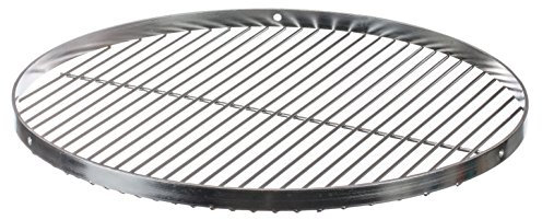 Brandsseller Parrilla Redonda Ø 50 cm en Acero Inoxidable alimentario AISI 201 – para Barbacoa giratoria, de Bola y brasero – Resistente a la corrosión y fácil de Limpiar